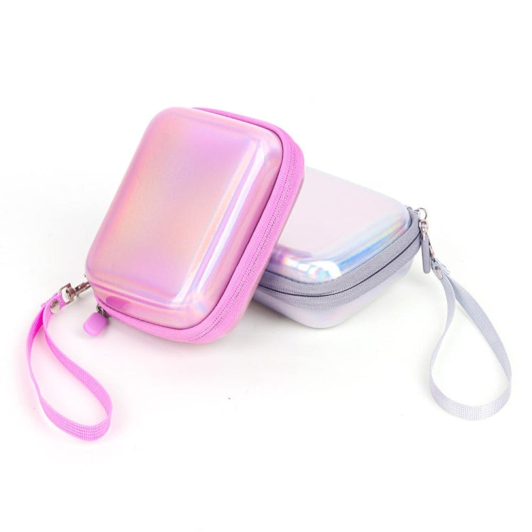For FUJIFILM Instax Mini EVO  Link LiPlay PU Leather Camera Bag  With Wrist Strap(Phantom Silver) - Camera Accessories by buy2fix | Online Shopping UK | buy2fix