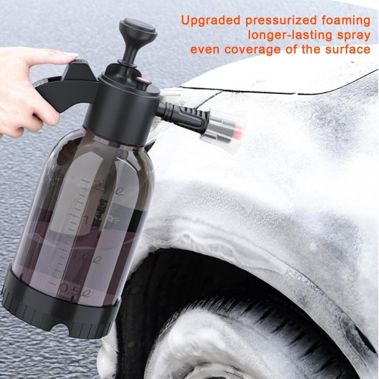 2L Foam Sprayer Pressure Spray Bottle for Car Washing Plants Watering Fertilizing(Black) - Car washing supplies by buy2fix | Online Shopping UK | buy2fix