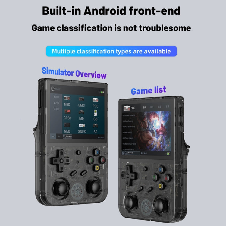 ANBERNIC RG353V  3.5 Inch Wireless Game Box Android 11 Linux OS Handheld Game Console 64G 15,000 games(White) - Pocket Console by ANBERNIC | Online Shopping UK | buy2fix