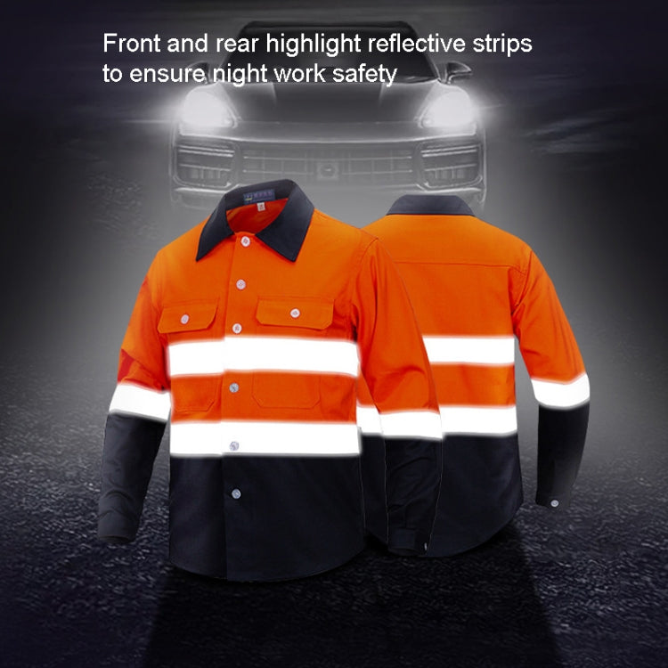 Pure Cotton Long-sleeved Reflective Clothes Overalls Work Clothes, Size: XXXXL(Single Reflector Pants) - Workplace Safety Supplies by buy2fix | Online Shopping UK | buy2fix