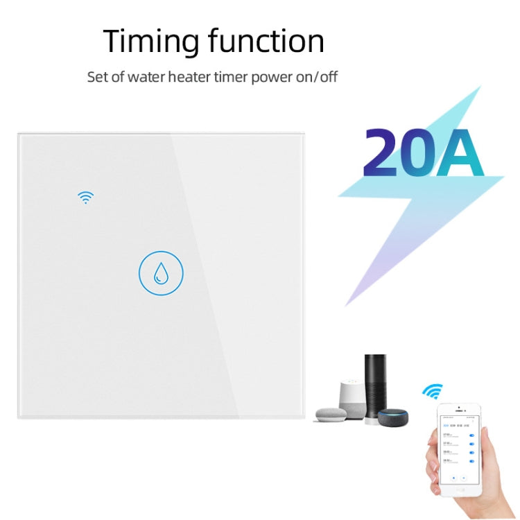 WIFI 20A Water Heater Switch Black High Power Time Voice Control EU Plug - Consumer Electronics by buy2fix | Online Shopping UK | buy2fix