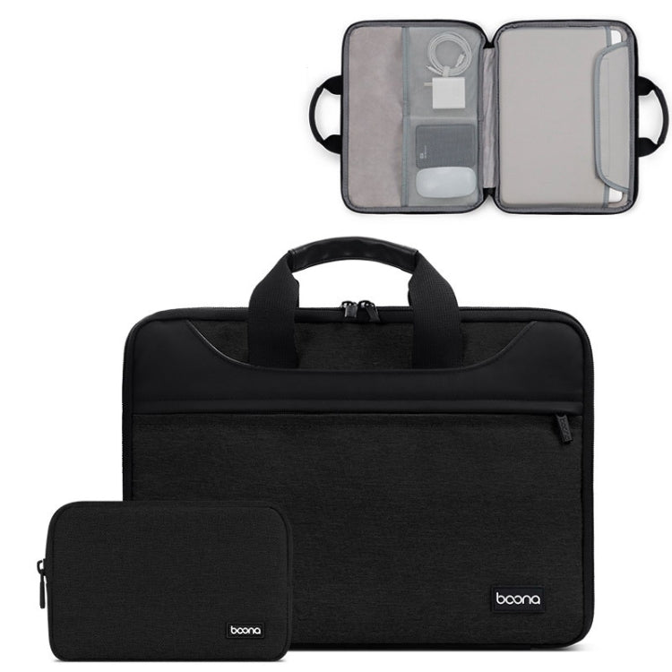 Baona BN-I003 Oxford Cloth Full Open Portable Waterproof Laptop Bag, Size: 13/13.3 inches(Black+Power Bag) - 13.3 inch by Baona | Online Shopping UK | buy2fix