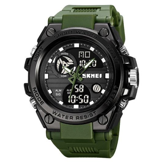 SKMEI 2031 Dual Movement Multifunctional Waterproof Outdoor Sports Watch(Army Green) - Sport Watches by SKMEI | Online Shopping UK | buy2fix