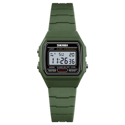 SKMEI 1460 Children Luminous Multifunctional Waterproof Thin Sports Watch(Army Green) - Sport Watches by SKMEI | Online Shopping UK | buy2fix