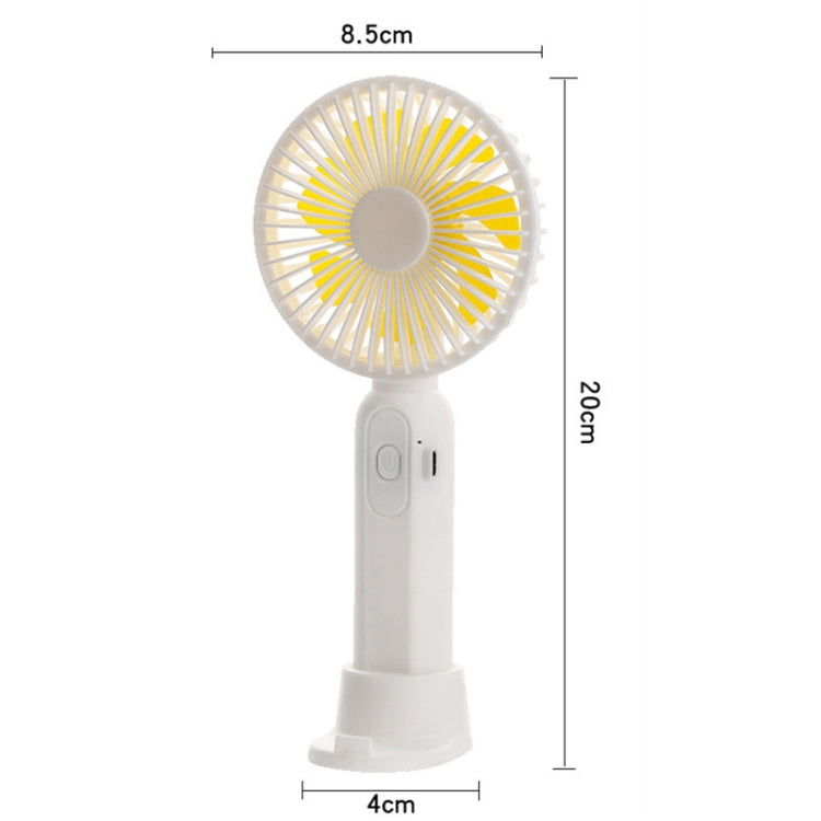 M9 Handheld Mini Fan Outdoor USB Charging Desktop Fan 800mAh(Yellow) - Consumer Electronics by buy2fix | Online Shopping UK | buy2fix