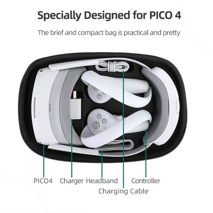 For PICO 4 Hifylux PC-BF16 VR Glasses All-in-one Headwear Protective Storage Bag(Black) - VR Accessories by Hifylux | Online Shopping UK | buy2fix