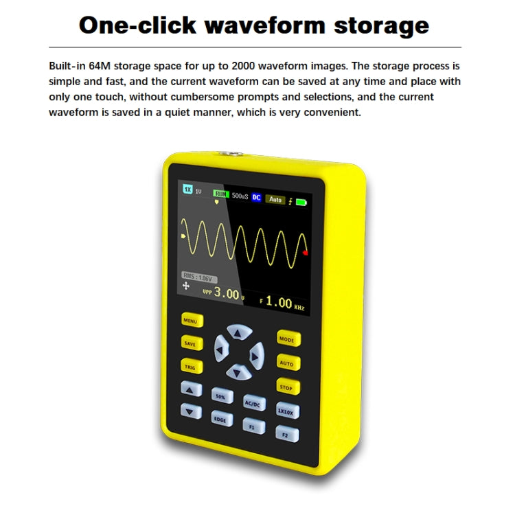 FNIRSI 2.4 Inch IPS Screen 100MHz Digital Oscilloscope(5012H) -  by FNIRSI | Online Shopping UK | buy2fix