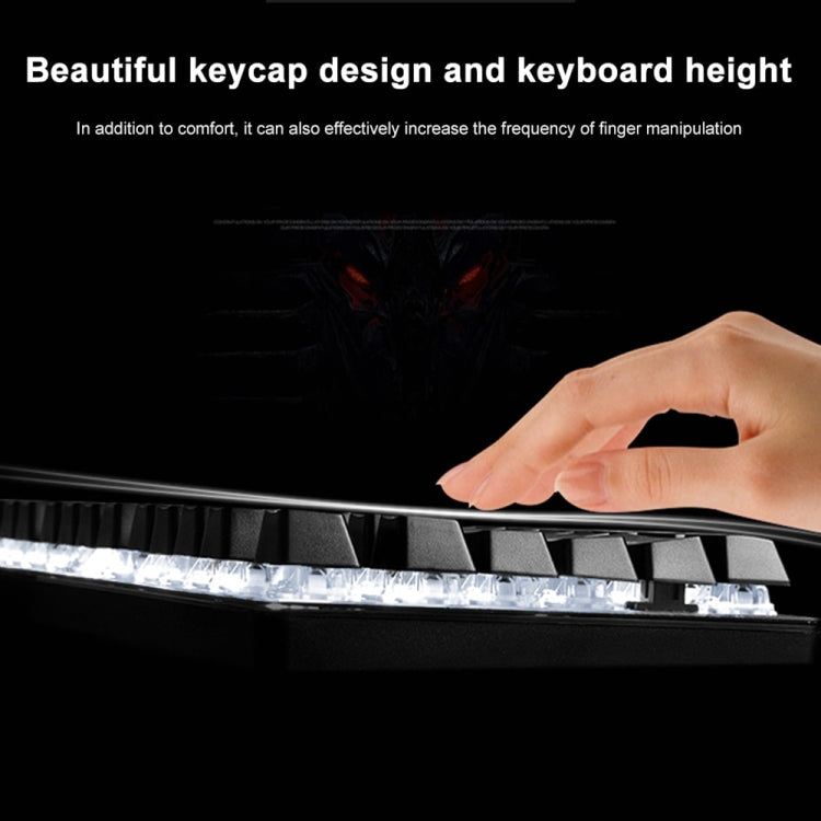 Ajazz AK35I 110 Keys White Light Backlight PBT Keycap Wired Mechanical Keyboard Green Shaft (White Gray) - Wired Keyboard by Ajazz | Online Shopping UK | buy2fix