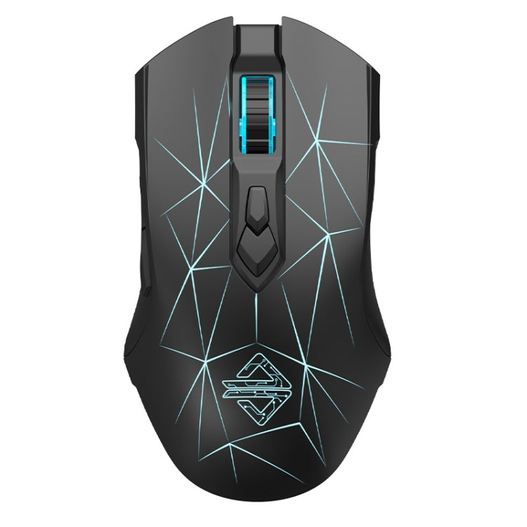 Ajazz AJ52PRO 8 Keys Three-mode Bluetooth/Wireless/Wired RGB Gaming Mouse(AJ52PRO Star Black Edition) - Wireless Mice by Ajazz | Online Shopping UK | buy2fix