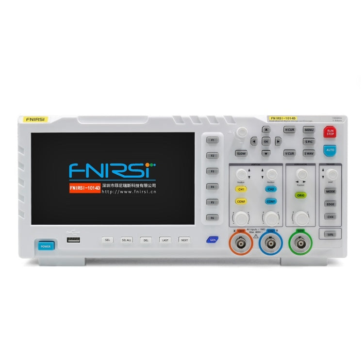 FNIRSI 1014D +P4100 Probe 2 in 1 Dual-channel 100M Bandwidth Digital Oscilloscope 1GS Sampling Signal Generator, US Plug - Digital Multimeter by FNIRSI | Online Shopping UK | buy2fix