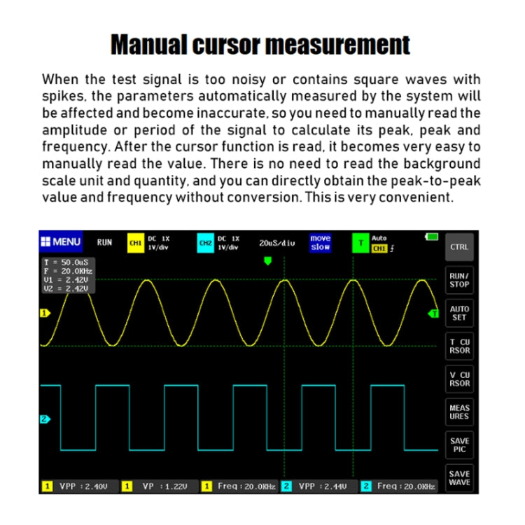 FNIRSI 1013D 1GS Sampling Dual Channel 100M Bandwidth Digital Oscilloscope, US Plug(English) -  by FNIRSI | Online Shopping UK | buy2fix