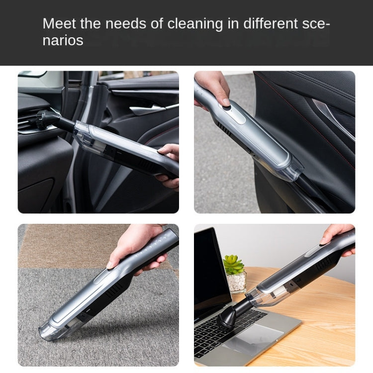 YX3560 Handheld Small Straight Handle Car Wireless Vacuum Cleaner, Style: Basic (Silver) -  by buy2fix | Online Shopping UK | buy2fix