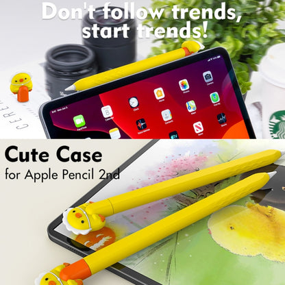 For Apple Pencil 2 AhaStyle PT-LC129 Pen Case Cartoon Silicone Protective Case(Spacecraft) - Pencil Accessories by AhaStyle | Online Shopping UK | buy2fix