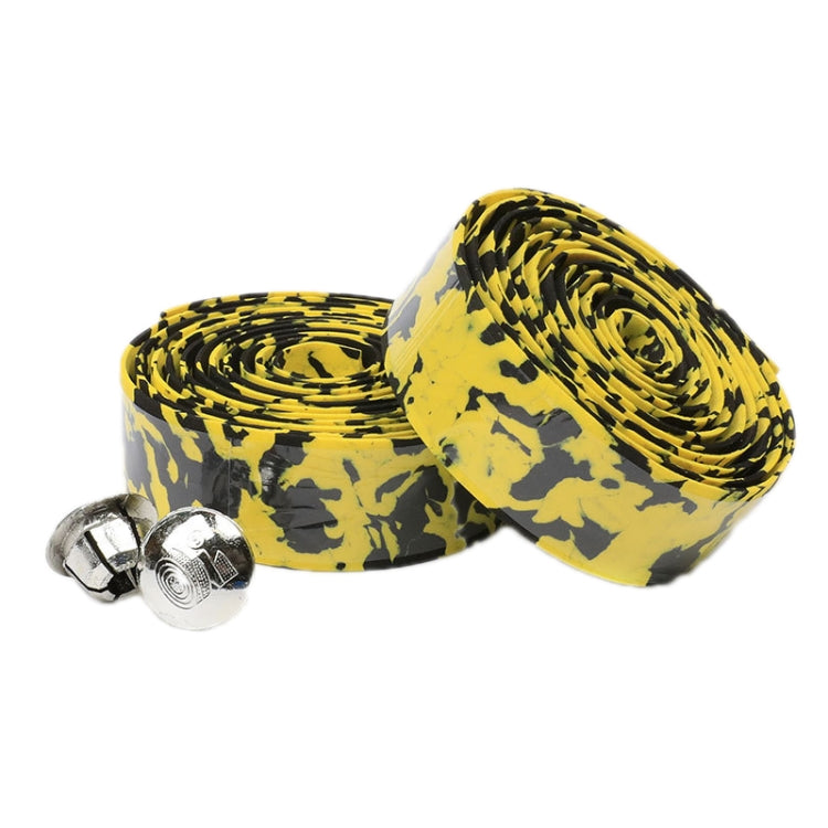 Camouflage Bicycle Curved Handlebar Straps(Yellow Black) - Decorative Accessories by buy2fix | Online Shopping UK | buy2fix