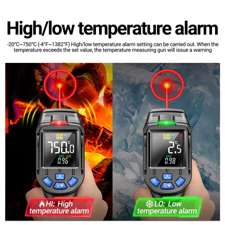 ANENG TH06 Oil Temperature High Precision Thermometer Laser Baking Infrared Water Thermometer(Orange) - Thermostat & Thermometer by ANENG | Online Shopping UK | buy2fix