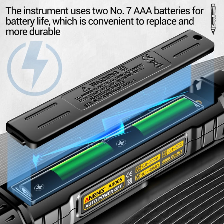 ANENG A3005A 10MHZ/40MF/40 Megohm Intelligent Anti-burning High-precision Digital Universal Meter(Matching Group) - Digital Multimeter by ANENG | Online Shopping UK | buy2fix