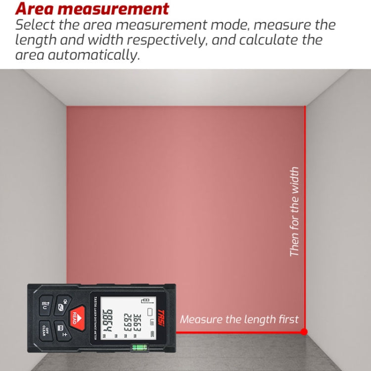 TASI TA511A 50m Laser Handheld Distance Measuring Room Infrared Measuring Instrument - Laser Rangefinder by buy2fix | Online Shopping UK | buy2fix