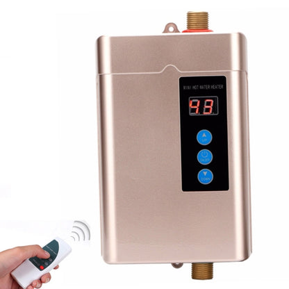 US Plug 3000W  Electric Water Heater With Remote Control Adjustable Temperate(Black) - Water Heaters & Parts by buy2fix | Online Shopping UK | buy2fix