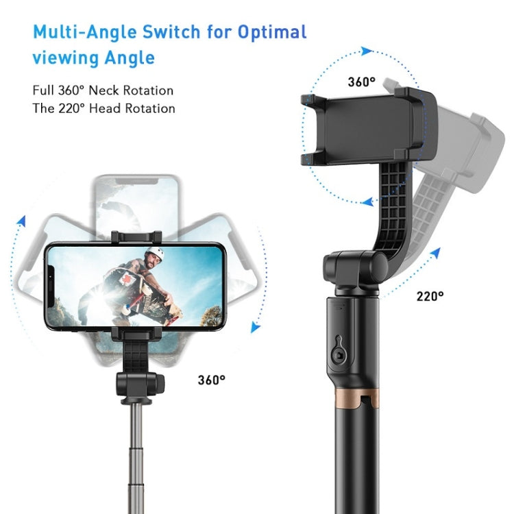 APEXEL APL-D6 Live Video Multifunctional Mobile Phone Gimbal Stabilizer Selfie Stick - Handheld Gimbals by APEXEL | Online Shopping UK | buy2fix