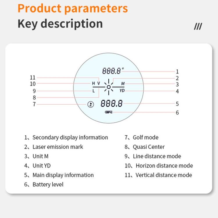 ARTBULL LS-650 Outdoor Golf Laser Rangefinder 650m Altimeter Telescope - Laser Rangefinder by ARTBULL | Online Shopping UK | buy2fix