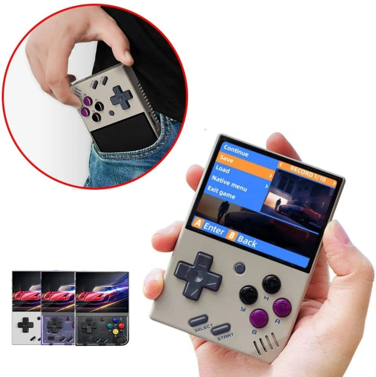 Miyoo Mini Plus 3.5 Inch IPS Screen Retro Handheld Game Console 32GB 9K Games(Transparent Black) - Pocket Console by buy2fix | Online Shopping UK | buy2fix