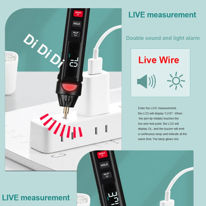 WinAPEX  ET8909  Digital Multimeter Voltage Test Pen Capacitance Meter Diode NVC Tester - Digital Multimeter by WinAPEX | Online Shopping UK | buy2fix