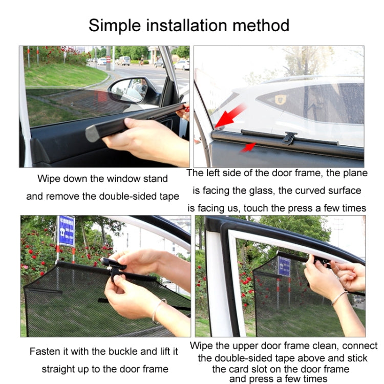 Automobile Automatic Lift Glass Window Sunshade, Specification: 1 Pair Rear Window - Window Foils & Solar Protection by buy2fix | Online Shopping UK | buy2fix