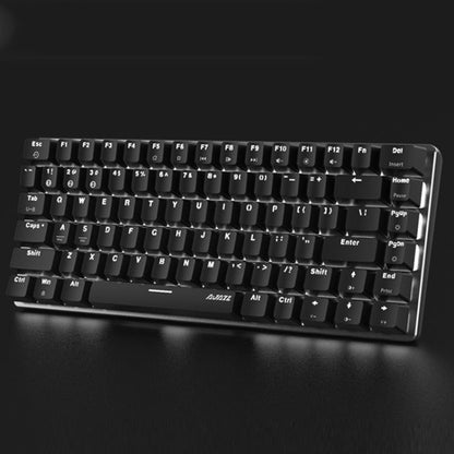 Ajazz AK33 82 Keys Bluetooth 5.0/Wired Dual Mode Red Shaft Mechanical Keyboard White Light (Black) - Wired Keyboard by Ajazz | Online Shopping UK | buy2fix