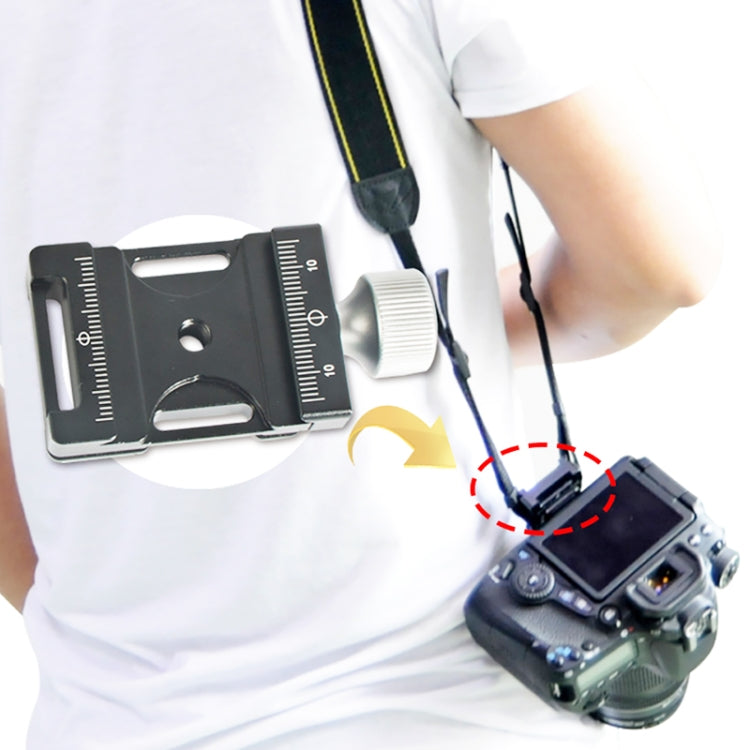 BEXIN QJ-05 Camera Shoulder Strap Clamp Quick Release Plate Clamp Ball Head Adapter - Quick Release Plate by BEXIN | Online Shopping UK | buy2fix