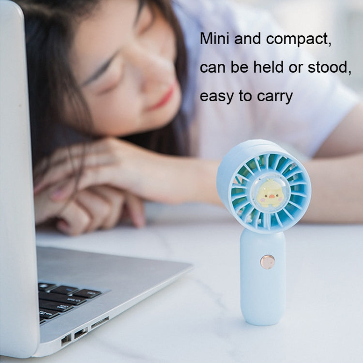 Hand Holds Small Fan Portable Mini Pocket Fan, Style: Blue Spray Plating Version - Electric Fans by buy2fix | Online Shopping UK | buy2fix