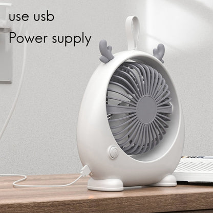 Dormitory Portable Animal Ear Desktop Electric Fan, Style: Directly Inserted Version Green - Electric Fans by buy2fix | Online Shopping UK | buy2fix