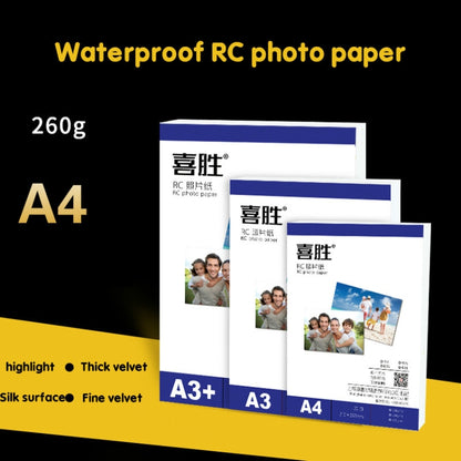 6 Inch 50 Sheets 260g Waterproof RC Photo Paper for Brother/Epson/Lenovo/HP/Canon Inkjet Printers(Rough Velvet) - Printer Accessories by buy2fix | Online Shopping UK | buy2fix