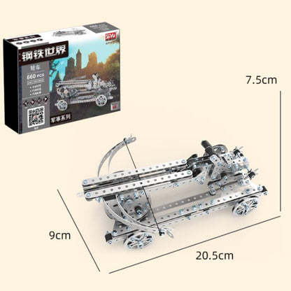 660pcs Crossbow Puzzle Toys Intelligence Hand Assembly Mechanical Gear Transmission Building Blocks High Difficulty Metal Model - Building Blocks by buy2fix | Online Shopping UK | buy2fix