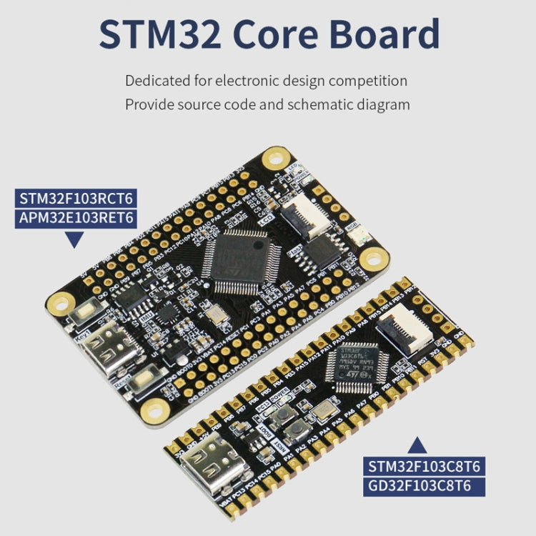 Yahboom MCU RCT6 Development Board STM32 Experimental Board ARM System Core Board, Specification: 0.96 inch TFT Color Screen - Arduino Nucleo Accessories by Yahboom | Online Shopping UK | buy2fix