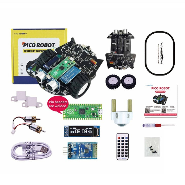 Yahboom Python Programming Smart Car Development Board Kit For Raspberry Pi Pico(Pico Robot) - Robotics Accessories by Yahboom | Online Shopping UK | buy2fix