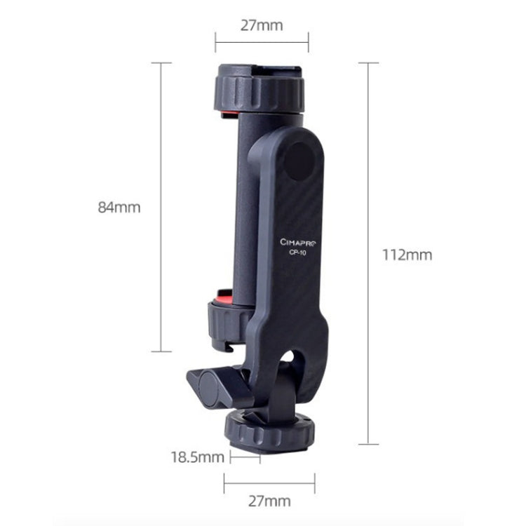 Cimapro Swivel Cold Boot Camera Phone Mount Bracket External Tripod(White) - Other Accessories by Cimapro | Online Shopping UK | buy2fix