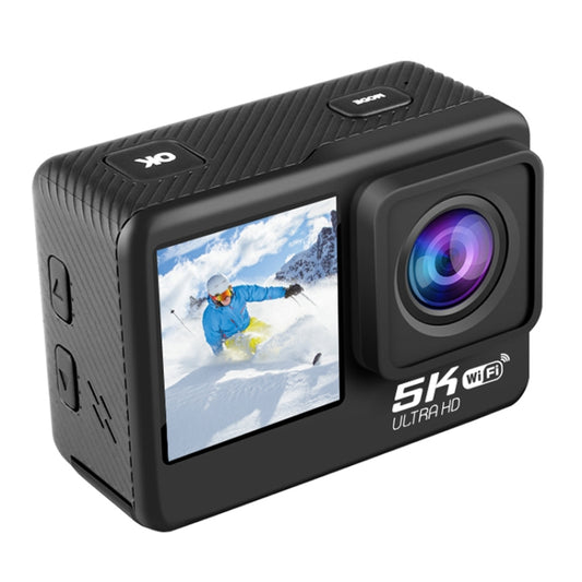 5K/30FPS WIFI HD Anti-Shake Remote Touch Dual-Screen IP68 Waterproof Sports Camera, Style: Camera+128G Card - Other Camera by buy2fix | Online Shopping UK | buy2fix
