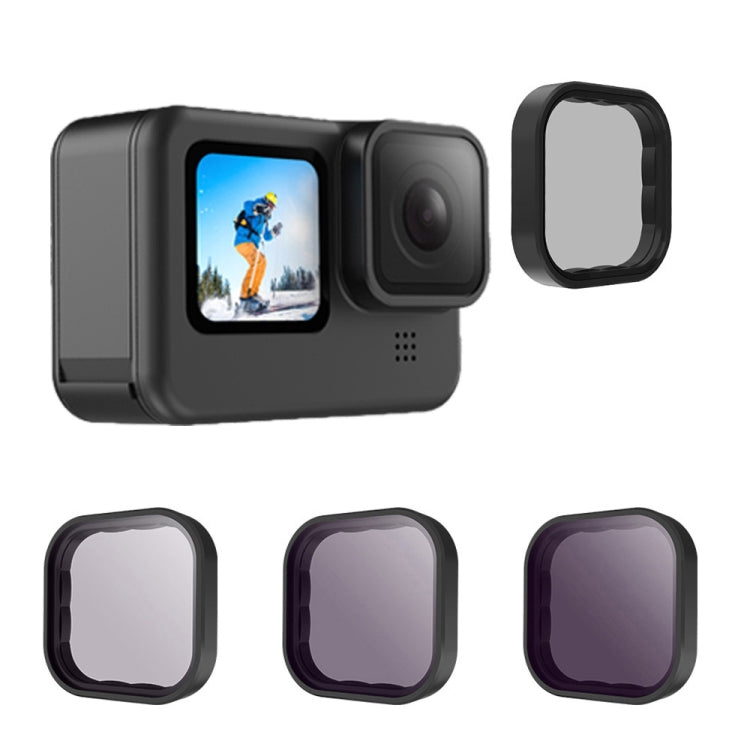 For GoPro Hero11 Black / HERO10 Black / HERO9 Black TELESIN Lens Filter, Spec:  ND8/16/32 - Lens Filter by TELESIN | Online Shopping UK | buy2fix