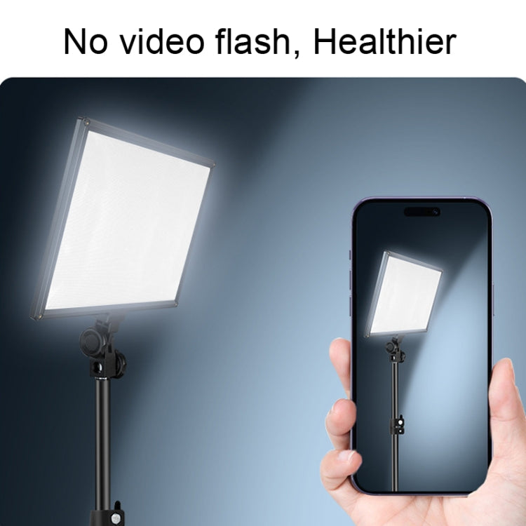 Pixel P50 Dual Color Temperature Flat Panel Fill Light 45W Soft Outdoor Shooting Fill Light for Straight Photography(Lamp+UK Plug Adapter) -  by Pixel | Online Shopping UK | buy2fix