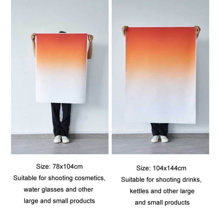 104x144cm Gradient Background Paper Photography Portrait Photo Props(Sunset) - Gradient Color by buy2fix | Online Shopping UK | buy2fix