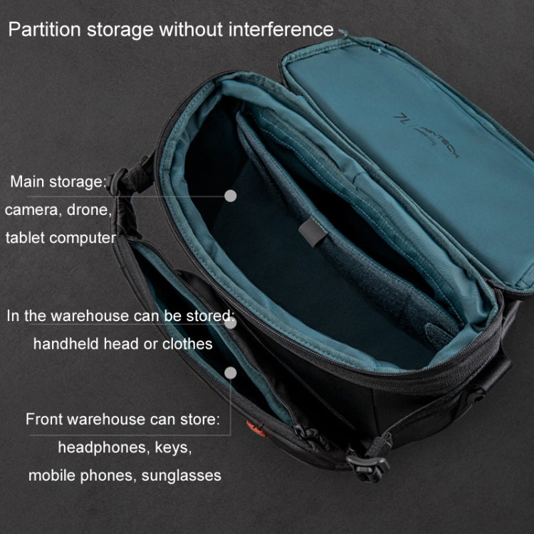 PGYTECH OneMo Stabilizer Drone Micro Camera Single Shoulder Storage Bag, Size: 7L(Black) - Strap Satchel by PGYTECH | Online Shopping UK | buy2fix