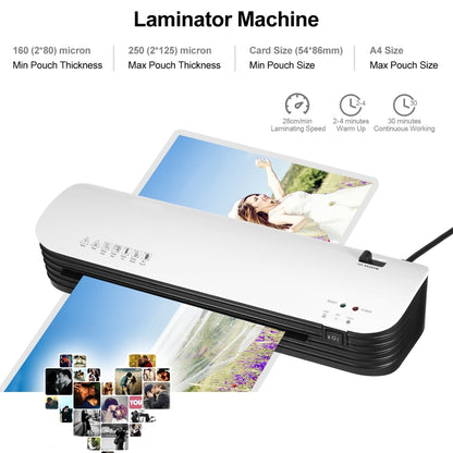 Osmile SL299 A4 Laminator Machine Set With 15 Laminating Pouches Paper Cutter Corner Rounder(EU Plug) - Photo Film Covering Machine by Osmile | Online Shopping UK | buy2fix