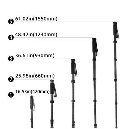 BEXIN P285C Carbon Fiber DSLR Camera Monopod Mountaineering Stick Photography Selfie Holder - Monopods by BEXIN | Online Shopping UK | buy2fix