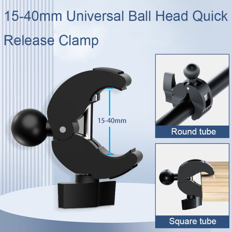 Camera Phone Holder Ball Head Base Live Riding Shooting Handlebar Rotating Clamp(Quick Release) - Holder by buy2fix | Online Shopping UK | buy2fix