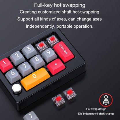 MKESPN 13 Keys RGB Multi-Function Macro Programming Mechanical Keypad Wired With Knob Keyboard(Black) - Mini Keyboard by MKESPN | Online Shopping UK | buy2fix