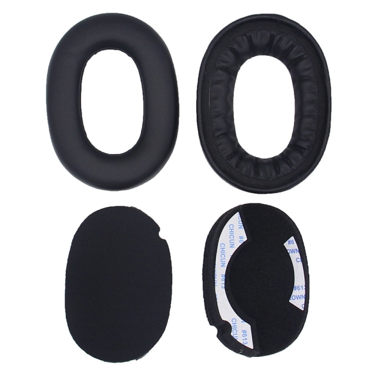 2pcs For Jabra Elite 85h Headphone Leather Case Sponge Earmuffs Earpad Protective Cover - Earmuff & Pad by buy2fix | Online Shopping UK | buy2fix