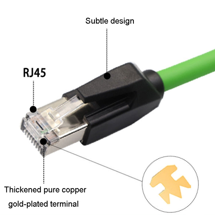 15m CAT6 Double Shielded Gigabit Industrial Cable Vibration-Resistant And Highly Flexible Drag Chain Cable - Lan Cable and Tools by buy2fix | Online Shopping UK | buy2fix
