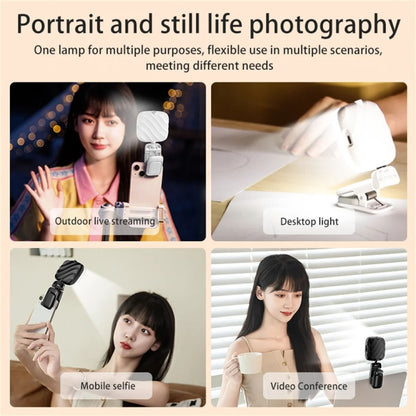 LED Mobile Phone Live Beauty Fill Light USB Charging Camera Pocket Light(White) - Selfie Light by buy2fix | Online Shopping UK | buy2fix