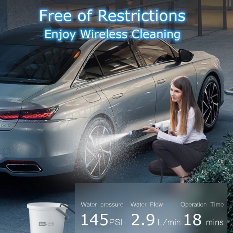 XiaoSi Car Wireless Wash Machine Portable Rechargeable Home High Voltage Water Pump(White) - Car Washer & Accessories by XiaoSi | Online Shopping UK | buy2fix