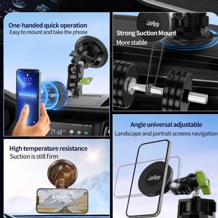 Lanparte Magnetic Car Phone Holder Adjustable Suction Cup Navigation Stand RBA-M01NL - Car Holders by Lanparte | Online Shopping UK | buy2fix